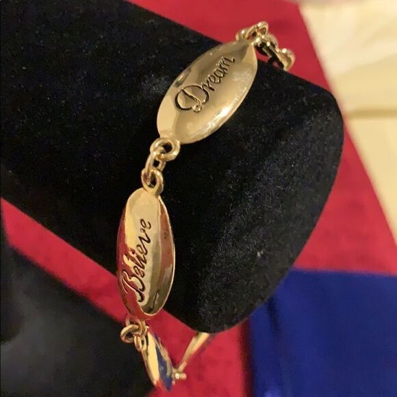 Motivational 2 sided Sentiments Gold brace… - Picture 3 of 11